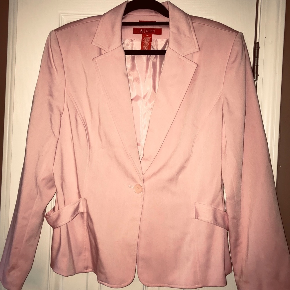 Pink fully lined blazer